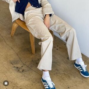 NWT DONNI. CHINO PANT in stone